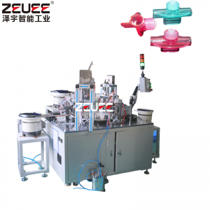 Plastic parts valve automatic assembly machine